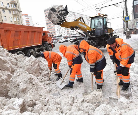 Уборка снега в Нарьян-Маре и  Ненецком автономном округе
